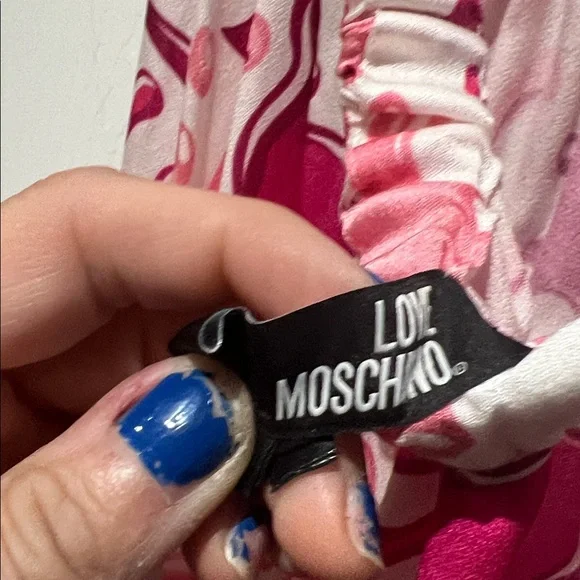 Moschino Pink and White Floral Maxi Dress - Picture 7 of 7